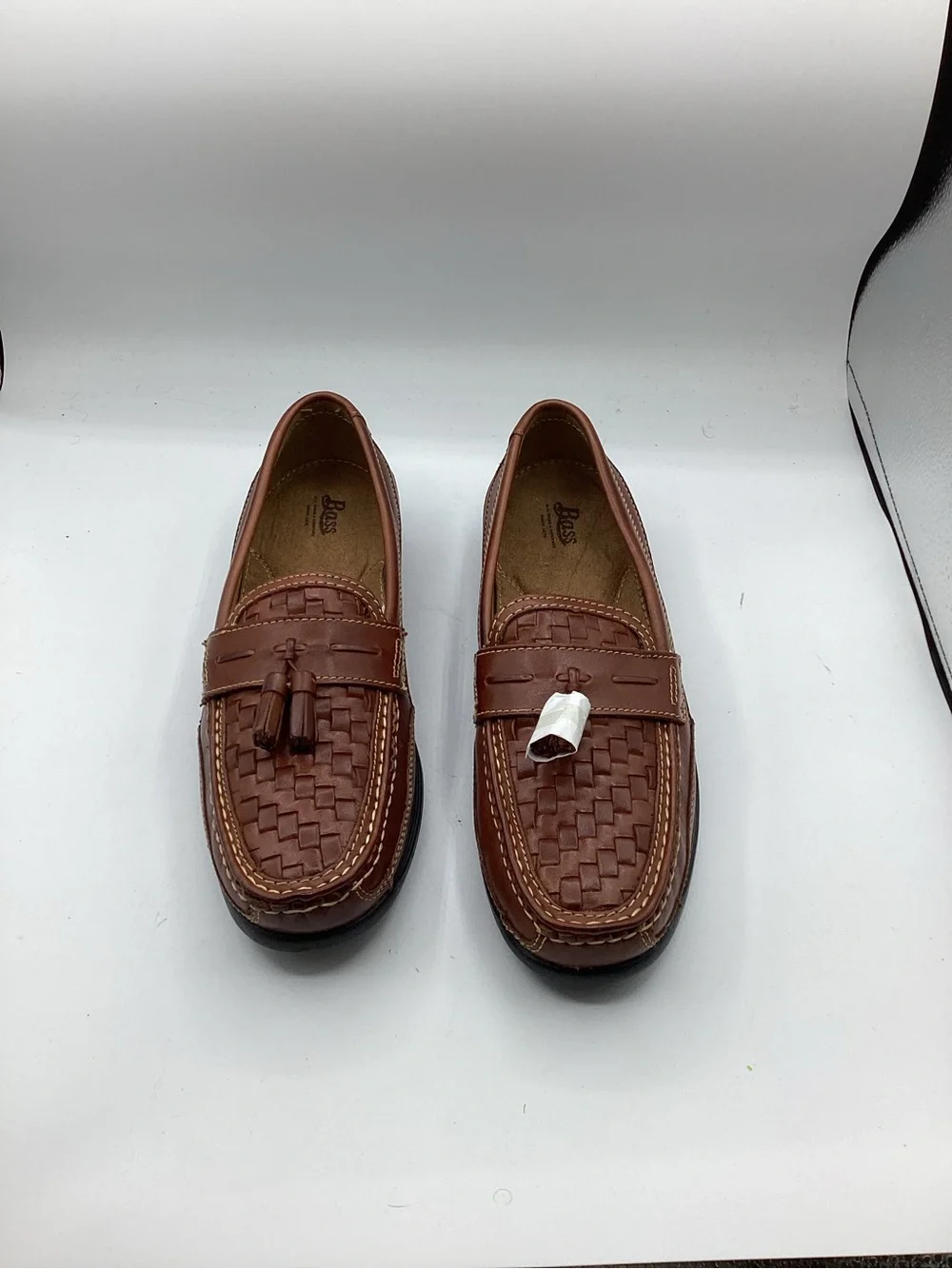 NWT G.H. Bass woven leather loafers, men’s size 12
